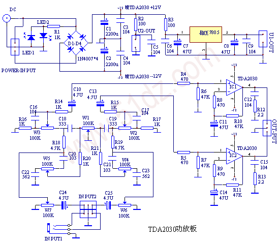 tda2030功放电路板